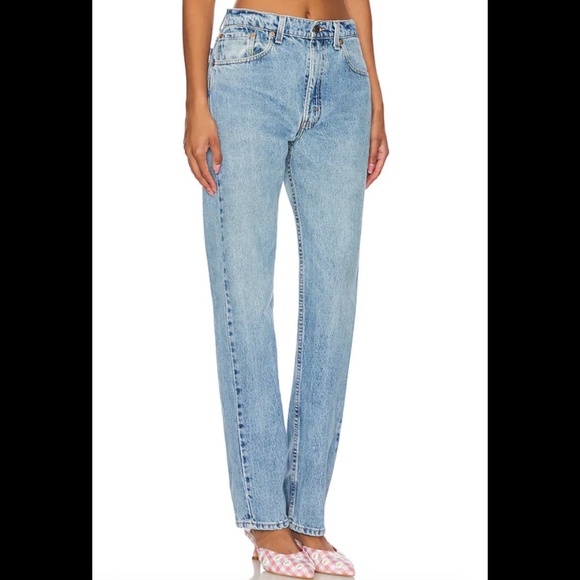 *Like New* aligrace Vintage Classic Relaxed Straight Jeans in Medium Dark - Picture 4 of 9